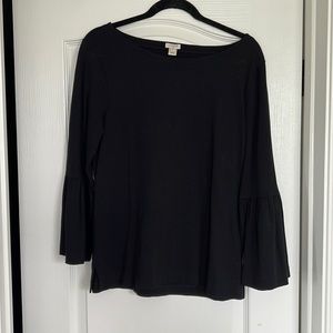 J Crew black blouse